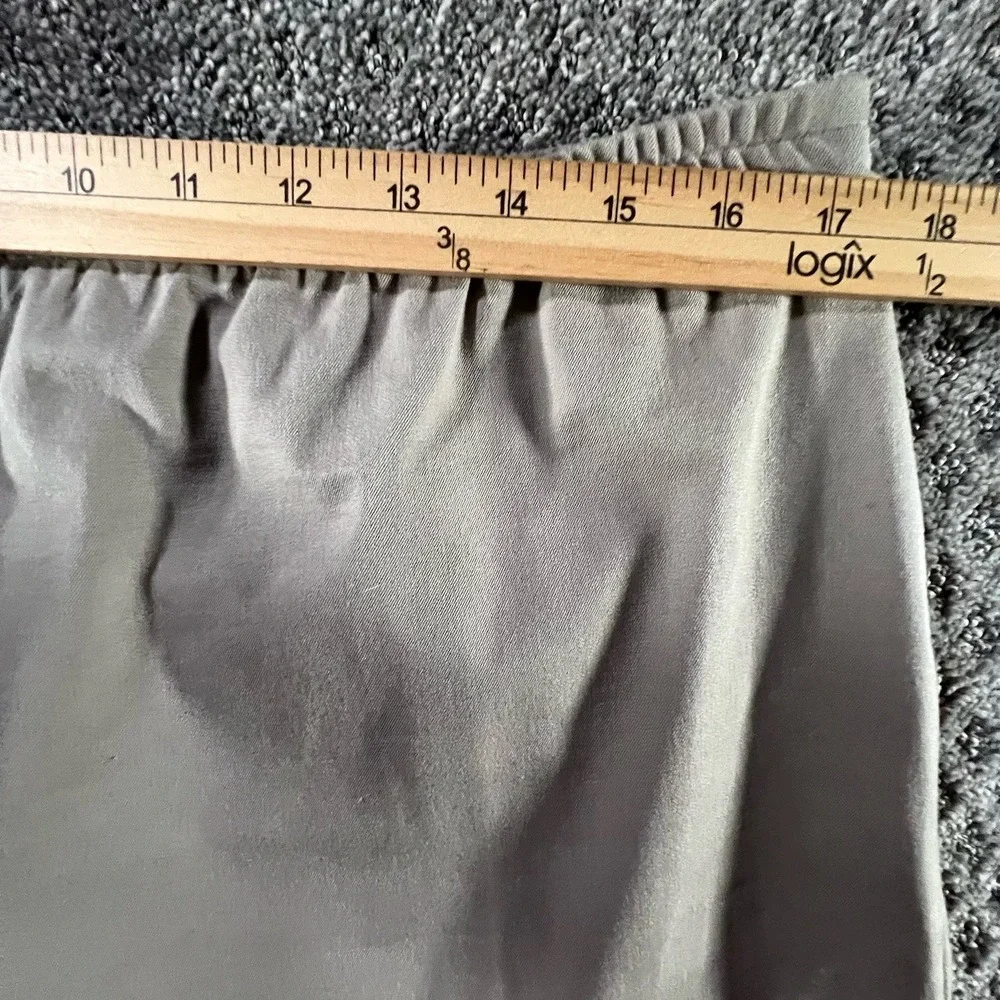 Eileen Fisher Womens L Taupe‎ Side Zip Tapered Pants Elastic Waist Travel Ankle - Picture 5 of 7